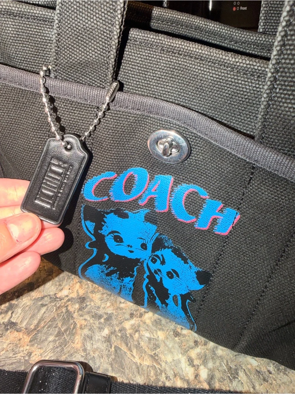 COACH LIL NAS X DROP canvas kitty tote 💙 - Picture 2 of 8